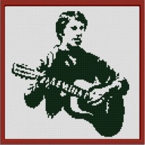 "Владимир Высоцкий" Рисунок на ткани