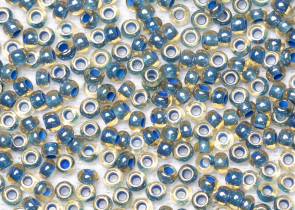 Бисер Чехия круглый 10/0 50г 11022 морская волна