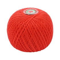 Пряжа ПНК Кирова " Роза" 100% мерсеризованный хлопок 50 г 330 м №0810 красный. Цена за упаковку 6 шт