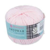 Пряжа Пехорская ПТ " Ажурная" 100% мерсеризованный хлопок 50 г 280 м №180 св. бегония. Цена за упаковку 10 шт