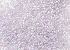 Бисер Япония MIYUKI Delica  11/0 5г DB-0080 бледно-лаванный радужный с цветной линией