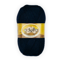Пряжа ADELIA " JESSICA" 67% шерсть, 33% полиэстер 5 * 100 г 260 м №12 т. синий. Цена за упаковку 5 шт