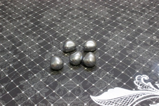 Бусина Чехия PRECIOSA под жемчуг фигурн. 131- 50- 021 16 x 14 мм св. серый (light grey) - 5 бусин