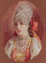 Набор для вышивания "PANNA" " Золотая серия" VH- 0903 ( ВХ- 0903 ) " Боярышня" 