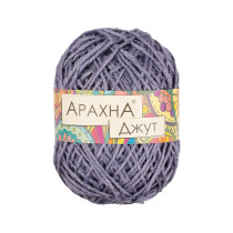 Пряжа ARACHNA "Jute" 100% джут 5 * 100 г ± 10 г 90 м № 017 бл. сиреневый. Цена за упаковку 5 шт