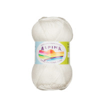 Пряжа ALPINA " ORGANICA" 80% хлопок, 20% лён 10 * 50г 170 м №01 БЕЛЫЙ. Цена за упаковку 10 шт