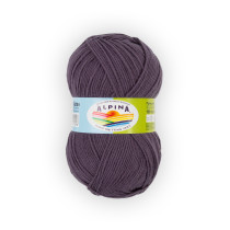 Пряжа ALPINA " VERA" 55% акрил, 45% хлопок 5 * 100 г 280 м №46 т. серо- фиолетовый. Цена за упаковку 5 шт