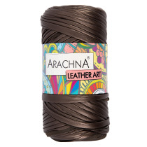 Пряжа ARACHNA " LEATHER ART" 100% полиэстер 4 * 160 г ± 10 г 50 м №04 коричневый. Цена за упаковку 4 шт