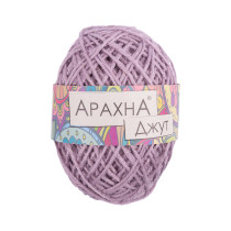 Пряжа ARACHNA "Jute" 100% джут 5 * 100 г 90 м № 011 бл. сиреневый. Цена за упаковку 5 шт
