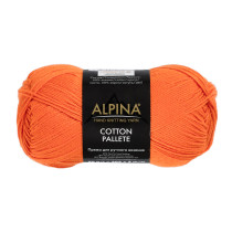 Пряжа ALPINA "COTTON PALLETE" 50% хлопок, 50% акрил 10 * 50г 205 м №12 оранжевый. Цена за упаковку 10 шт