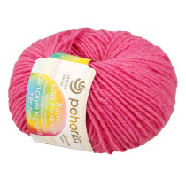 Пряжа Пехорская ПТ " Детский каприз теплый" 50% мериносовая шерсть, 50% фибра 50 г 125 м №011 яр. розовый. Цена за упаковку 10 шт