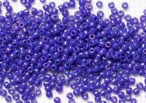Бисер Япония Toho круглый 11/0 10г 0408 нави, радужный непрозрачный