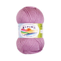 Пряжа ALPINA " NORI" 56% акрил, 44% хлопок 10 * 50г 100 м №08 сиреневый. Цена за упаковку 10 шт