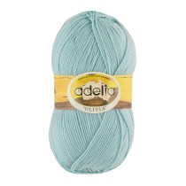 Пряжа ADELIA " OLIVIA" 60% акрил, 40% шерсть 5 * 100 г 250 м №26 св. голубой. Цена за упаковку 5 шт