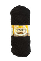 Пряжа ADELIA " MIMI" 100% полиэстер 5 * 100 г 80 м №01 ЧЕРНЫЙ. Цена за упаковку 5 шт