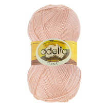 Пряжа ADELIA "TINA" 100% акрил 5 * 100 г 308 м №177 кремовый. Цена за упаковку 5 шт