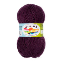 Пряжа ALPINA " KLEMENT" 80% альпака, 20% мериносовая шерсть 4 * 50г 300 м №34 т. сливовый. Цена за упаковку 4 шт