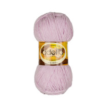 Пряжа ADELIA " KISS" 100% полиэстер 10 * 50г 145 м №06 св. сиреневый. Цена за упаковку 10 шт