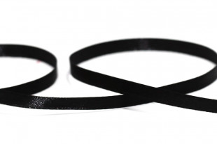 Лента атласная 6 мм ( 1/ 4 ") " Gamma" №113 черный