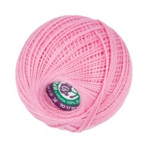 Пряжа ПНК Кирова " Ирис" 100% мерсеризованный хлопок 25 г 150 м №1104 розовый. Цена за упаковку 20 шт