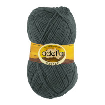 Пряжа ADELIA " NATALI" 100% акрил 10 * 50г 300 м №19 т. серый. Цена за упаковку 10 шт