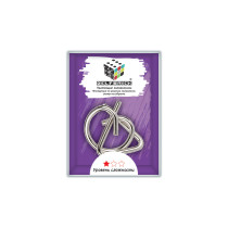 " DELFBRICK" DLM- 23 Головоломка металлическая " Узел" 2 элемент. 