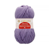 Пряжа Пехорская ПТ " Мериносовая" 50% мериносовая шерсть, 50% акрил 100 г 200 м №384 яр. астра. Цена за упаковку 10 шт