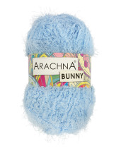 Пряжа ARACHNA "BUNNY" 100% микрополиэстер 5 * 100 г 110 м №54 голубой. Цена за упаковку 5 шт