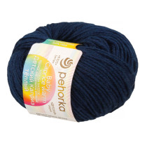 Пряжа Пехорская ПТ " Детский каприз теплый" 50% мериносовая шерсть, 50% фибра 50 г 125 м №571 синий. Цена за упаковку 10 шт