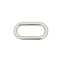 Фурнитура сумочная металл "Gamma" GH 07/25 Рамка литая овал 30 х 15 мм №04 под никель 10 шт