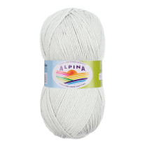 Пряжа ALPINA " STELLA" 50% альпака, 45% мериносовая шерсть, 5% металлизированный полиамид с люрексом 100 г 250 м №80 БЕЛЫЙ ( натуральный) . Цена за упаковку 3 шт