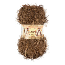 Пряжа VISANTIA " TRAFKA" 100% полиэстер 5 * 100 г 150 м №0101 бронзовый. Цена за упаковку 5 шт
