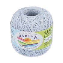 Пряжа ALPINA "LENA" 100% мерсеризованный хлопок 10 * 50г 280 м №40 серо-голубой. Цена за упаковку 10 шт
