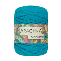 Пряжа ARACHNA " Macrame Maxi" 80% хлопок, 20% полиэстер 4 * 250г 80 м №41 яр. голубой. Цена за упаковку 4 шт
