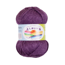 Пряжа ALPINA " NORI" 56% акрил, 44% хлопок 10 * 50г 100 м №09 фиолетовый. Цена за упаковку 10 шт