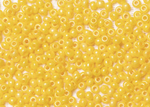 Бисер Чехия круглый 10/0 50г 16383 тёмно-жёлтый