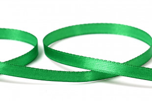 Лента атласная 6 мм ( 1/ 4 ") " Gamma" №019 зеленый