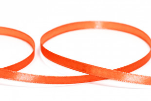 Лента атласная 6 мм ( 1/ 4 ") " Gamma" №023 оранжевый