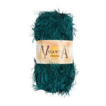 Пряжа VISANTIA " TRAFKA" 100% полиэстер 5 * 100 г 150 м №0039 т. бирюзовый. Цена за упаковку 5 шт