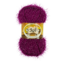 Пряжа ADELIA " BRILLIANT" 100% полиэстер 10 * 50г 90 м №28 сиреневый. Цена за упаковку 10 шт