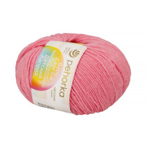 Пряжа Пехорская ПТ " Детский каприз" 50% мериносовая шерсть, 50% микрофибра 50 г 225 м №011 яр. розовый. Цена за упаковку 10 шт