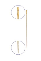 Иглы для шитья ручные " Gamma" HN- 07 " для слабовидящих" 12 шт. в конверте с прозрачным дисплеем Р