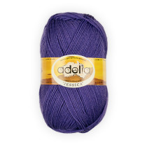 Пряжа ADELIA " JESSICA" 67% шерсть, 33% полиэстер 5 * 100 г 260 м №23 фиолетовый. Цена за упаковку 5 шт