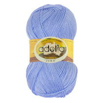 Пряжа ADELIA "TINA" 100% акрил 5 * 100 г 308 м №035 бл.сиреневый. Цена за упаковку 5 шт