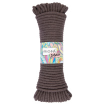 Пряжа ARACHNA " ZABAVA" 51% хлопок, 49% полиэстер 3 * 330 г ± 10 г 25 м №301 коричневый. Цена за упаковку 3 шт.