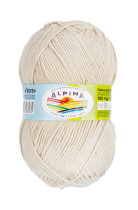 Пряжа ALPINA " VERA" 55% акрил, 45% хлопок 5 * 100 г 280 м №29 молочный. Цена за упаковку 5 шт