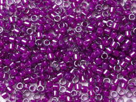 Бисер Япония MIYUKI Delica  11/0 5г DB-0281 бледно-пурпурный с цветной линией блестящий