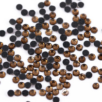 Страз клеевой " Zlatka" RS/ 144 SS06 1. 9 - 2. 1 мм акрил 144 шт в пакете с еврослотом 009 табачный ( smoked topaz) 