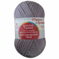 Пряжа из Троицка " Шотландский твид" 100% шерсть 10 * 100 г 360 м №1089 сиреневый меланж. Цена за упаковку 10 шт
