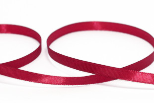 Лента атласная 6 мм ( 1/ 4 ") " Gamma" №076 св. вишневый